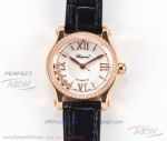 GB Factory Chopard Happy Sport Rose Gold Diamond Case 30 MM Cal.2892 Automatic Ladies' Watch
